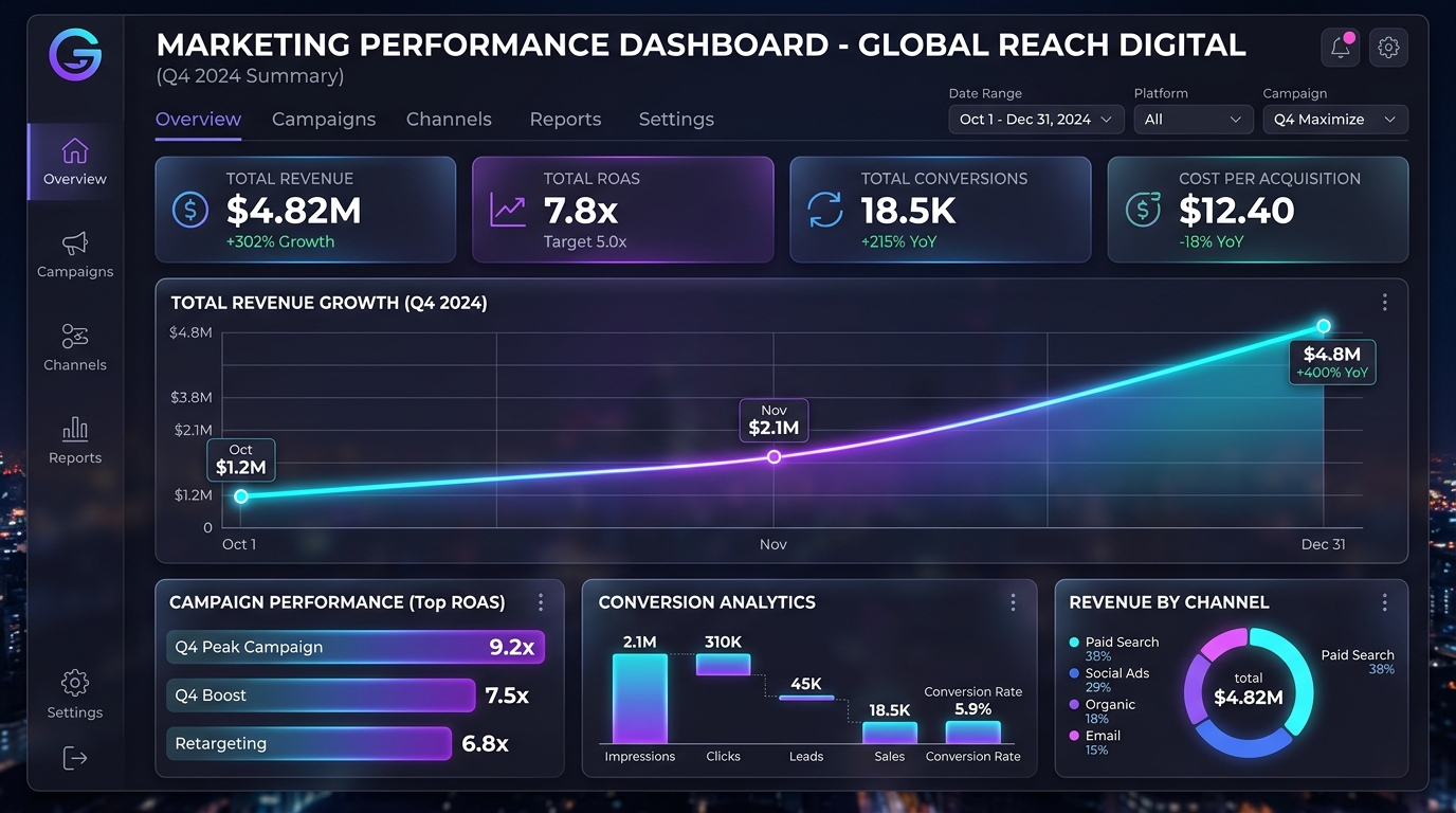 Meralo Digital Performance Analytics Dashboard
